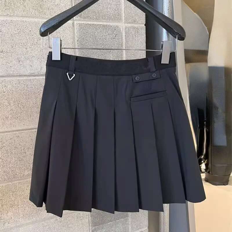 Women New Gray Tennis Short High Quality Casual Sports Pleated Sport Half Skirt Ladies Clothes