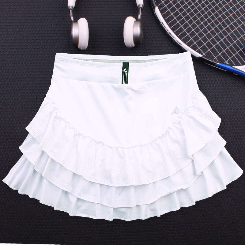 Dry Quick Sports Tennis Skirt Women Fluffy Cake Fiess Yoga Running Clothes Girl Badminton Solid Pleated Workout Skort