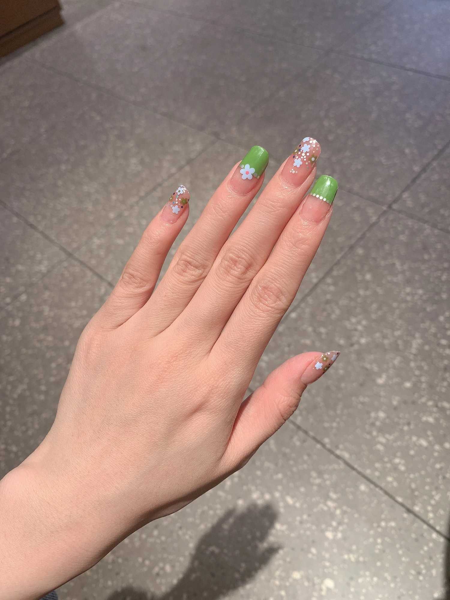 DIY Semi Cured Gel Nail Stickers Long-Lasting Solid Color Fresh Flowers In Spring Nail Strips Patch Slider Full Cover DecalXJ240814