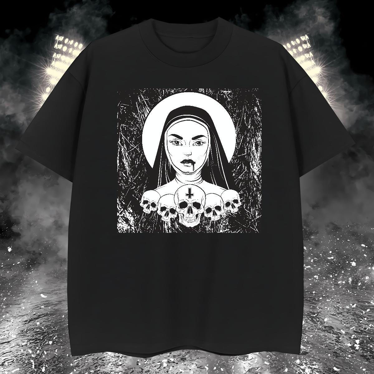 Mens T Shirts 230g 100% Cotton nun Street Wear Breathable Custom Cartoon Men Tshirts 2024 Summer Comfortable Tops Shirt
