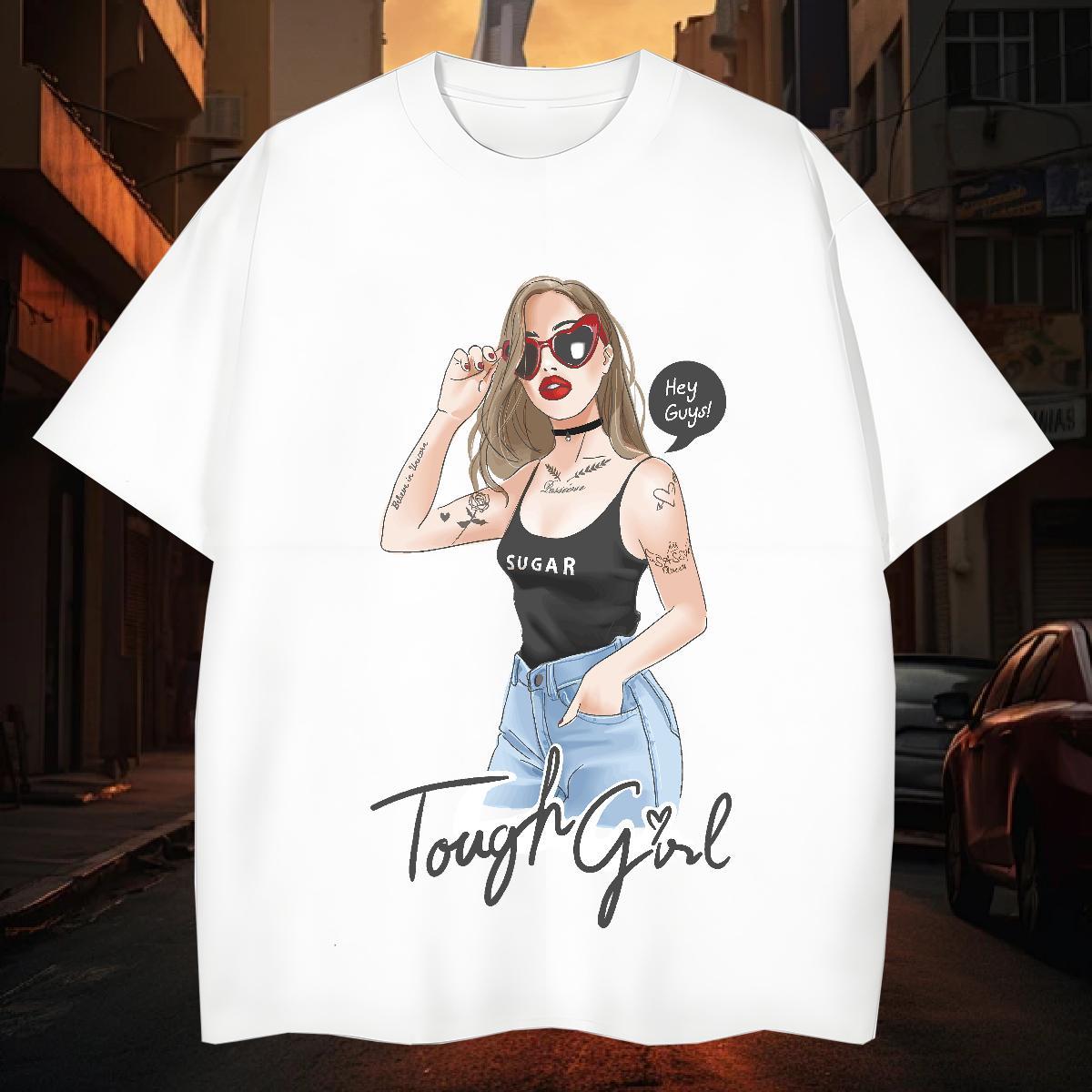Men T Shirts 230g 100% Cotton person Beach Breathable Short Sleeve Custom Cartoon Men Tops Tees Designer Fashion Loose Fit Clothings