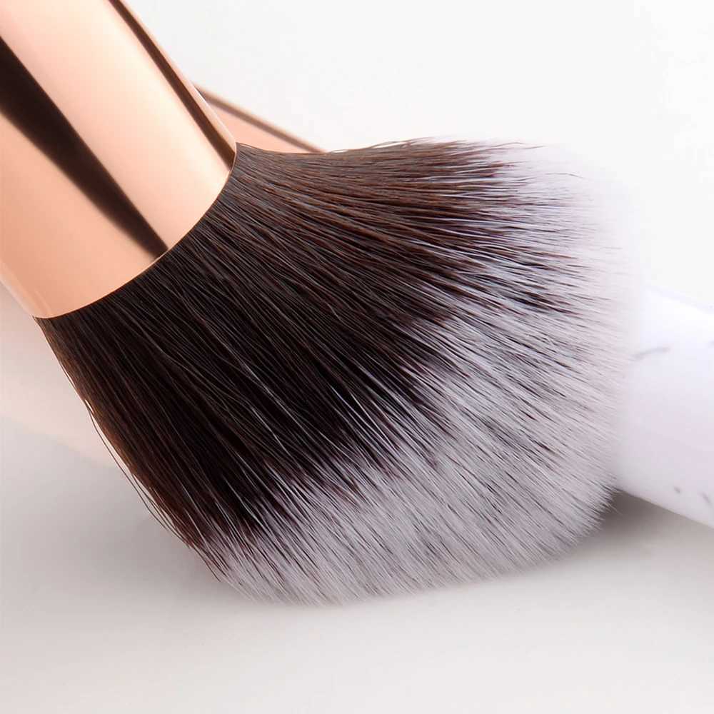 10pcs marble makeup brush set cosmetics powder eye shadow basic powder blusher mixed beauty makeup brush Maquiagem makeup tool W240814