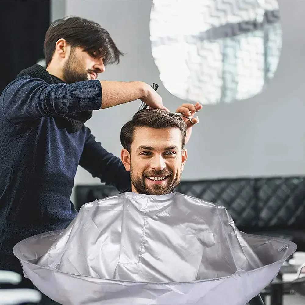 Barber apron coat salon barber professional stylist Kepler hair cloak home cleaning protector W240814