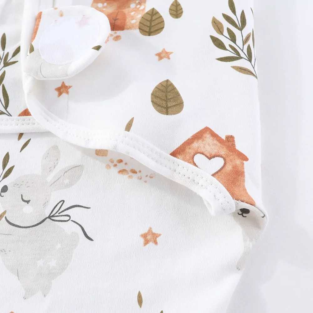 Hot Sale Cotton Newborn Sleeping Bag Adjustable Anti-kick Baby Blanket Soft Warm Baby Swaddle Wrap Unisex Infant Y240814