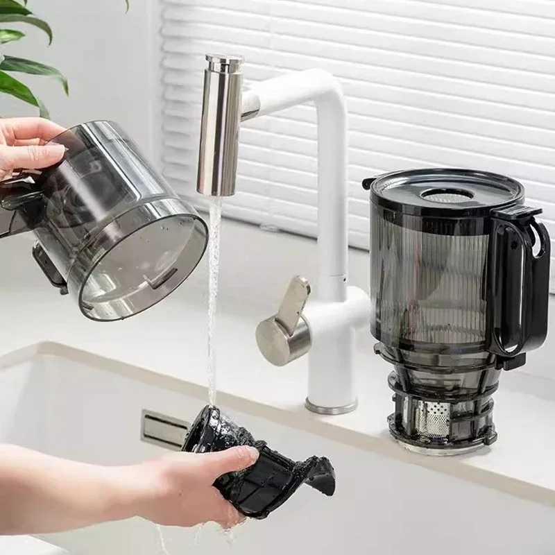 Large Caliber Electric Slow Juicer Household Low-speed Fruit Extractor 130mm Commercial Fresh Fruit Juice Machine CL240815
