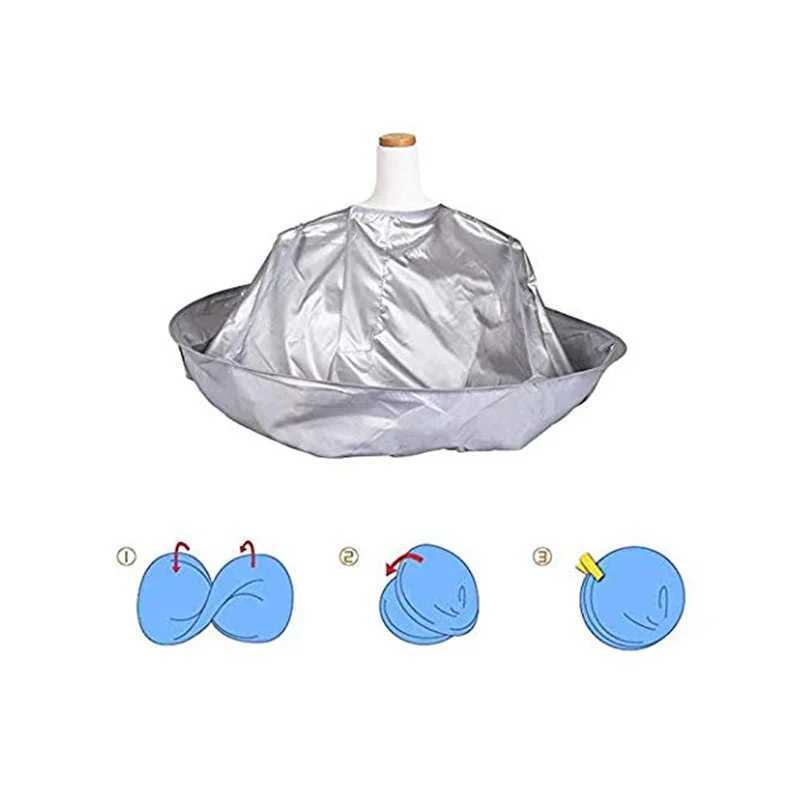 DIY hair cutting cape umbrella shaped styling bag adult folding salon barber dress family hairstyle shawl W240814