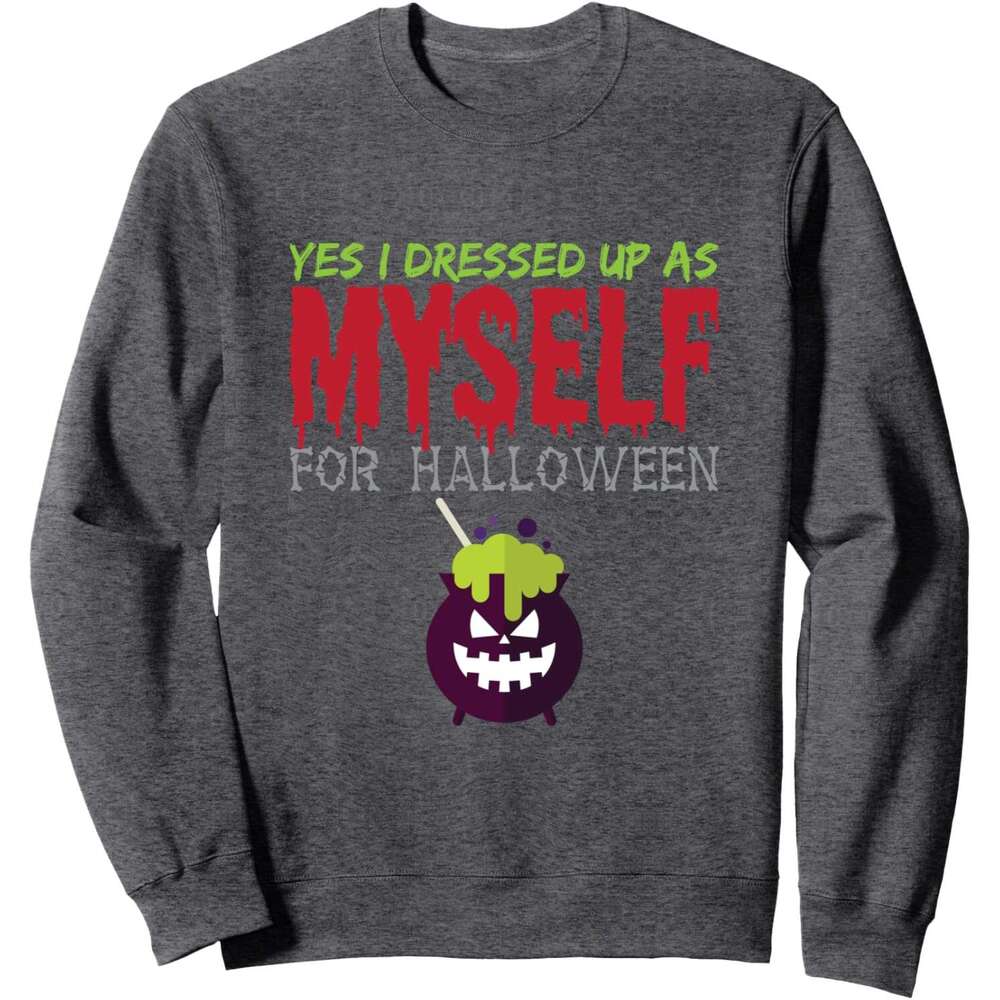 Long Sleeve Shirts for Men sweatshirt Bloody Potion Yes I Dressed Up As Myself Halloween Sweatshirt Tee Streetwear Casual tops clothes 2025