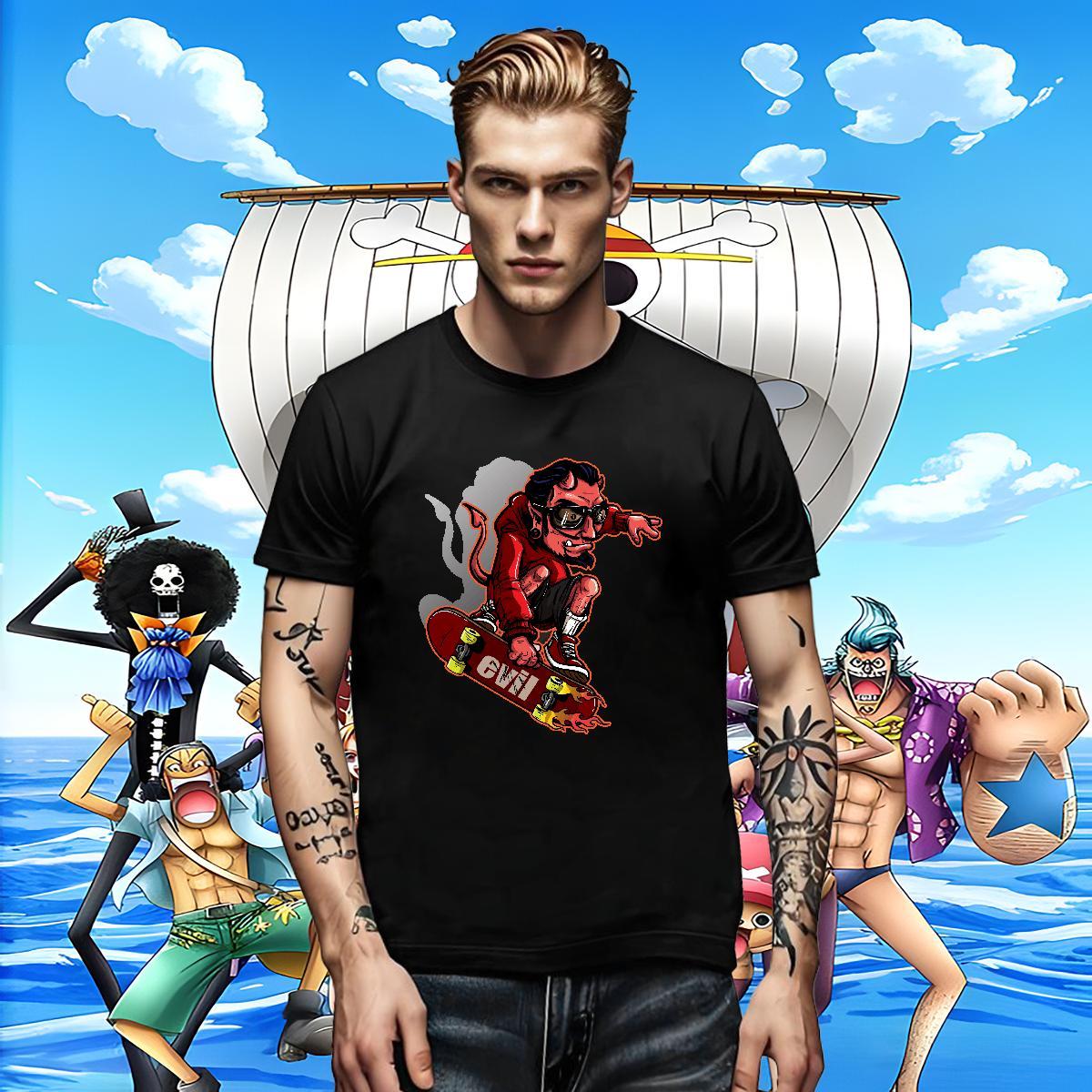 Popular Men Clothes T-Shirt Daily Outfit 100% Cotton 230g DIY Logo Oversized Breathable Crew Neck skateboarding T-Shirts 2024 Tops Tees