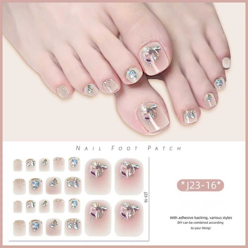 Manicure 2024 Manicure Stickers Nail Art Waterpr Nail Stickers Explosive Toenail Stickers 22 Toe Nail Stickers New Product 2024XJ240814