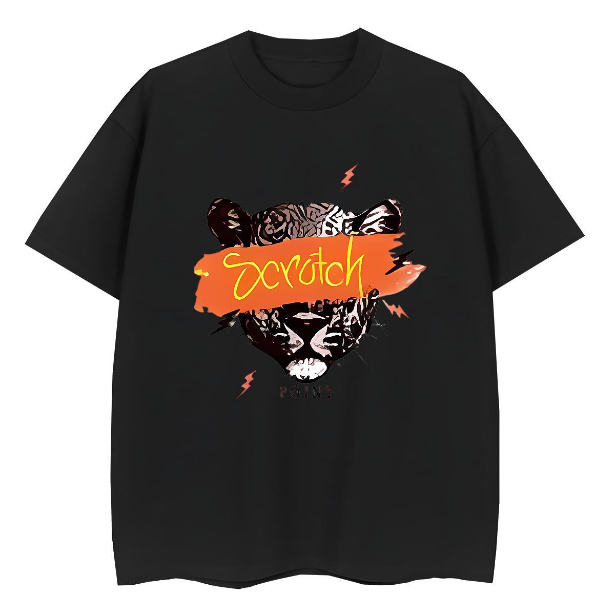 Unisex Man T Shirts leopard O-Neck Short Sleeve Hip Hop Customized 230g Pure Cotton Men Tshirts 2024 DIY Tops Tees