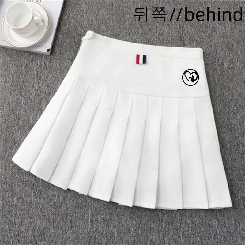 Women Sports Middle Waist Double Layer Pleated Skirt Golf Equipment Tennis Athletic Half Skirts with Safety Pants s