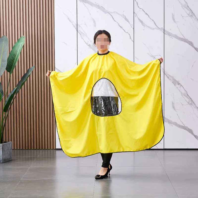 Barber Corner Salon with Transparent Window Waterproof Hair Cloak Apron Barber Shop Hair Cutting Tools W240814