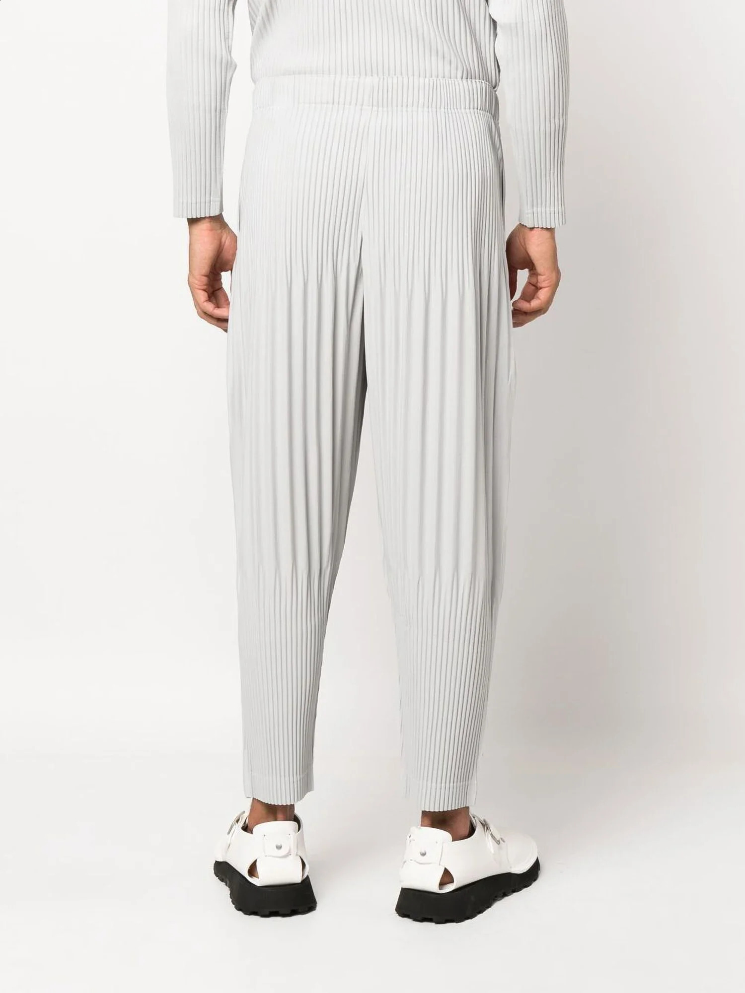ALSEY Mens Pleated Harem Pants Casual Wide Leg 2024 Solid Trousers Harajuku Streetwear Joggers for Men Clothing 240814