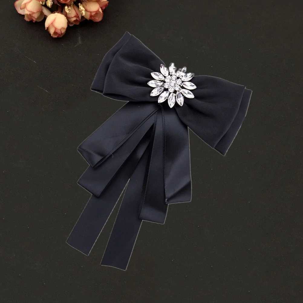 Girls Ribbon T-shirt Tie 223 * 15CM Brooch Bow Bloch White Creative Female Miss W240815