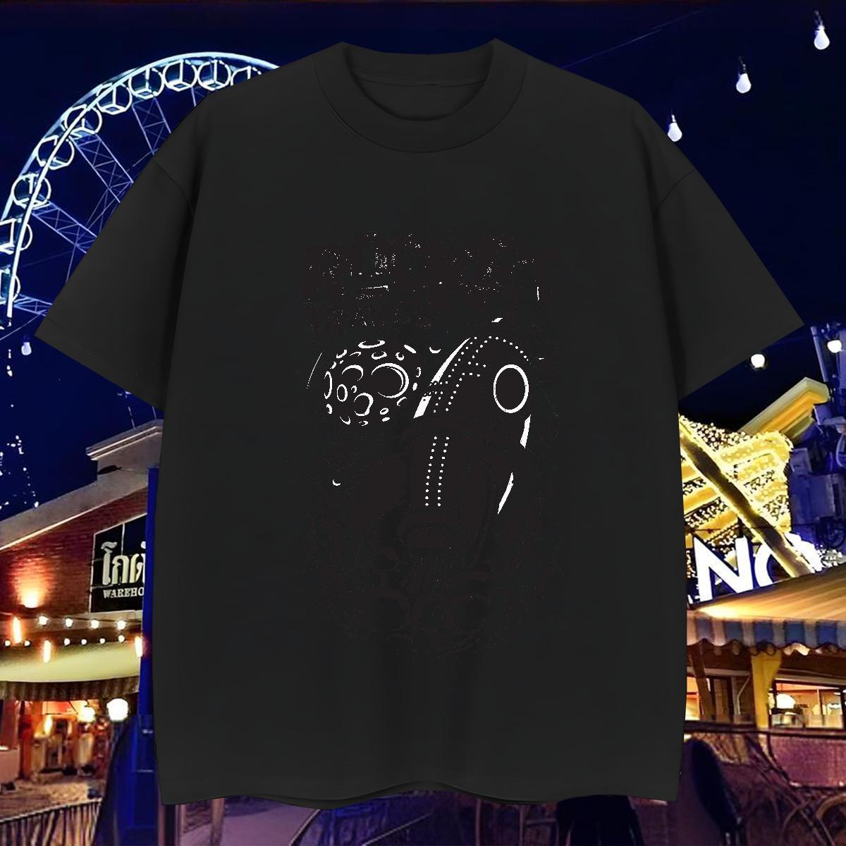 T-Shirts for Men 230g 100% Cotton rocket Beach Breathable Short Sleeve Asian Size Tshirt for Man Woman New Designer High Quality Tops