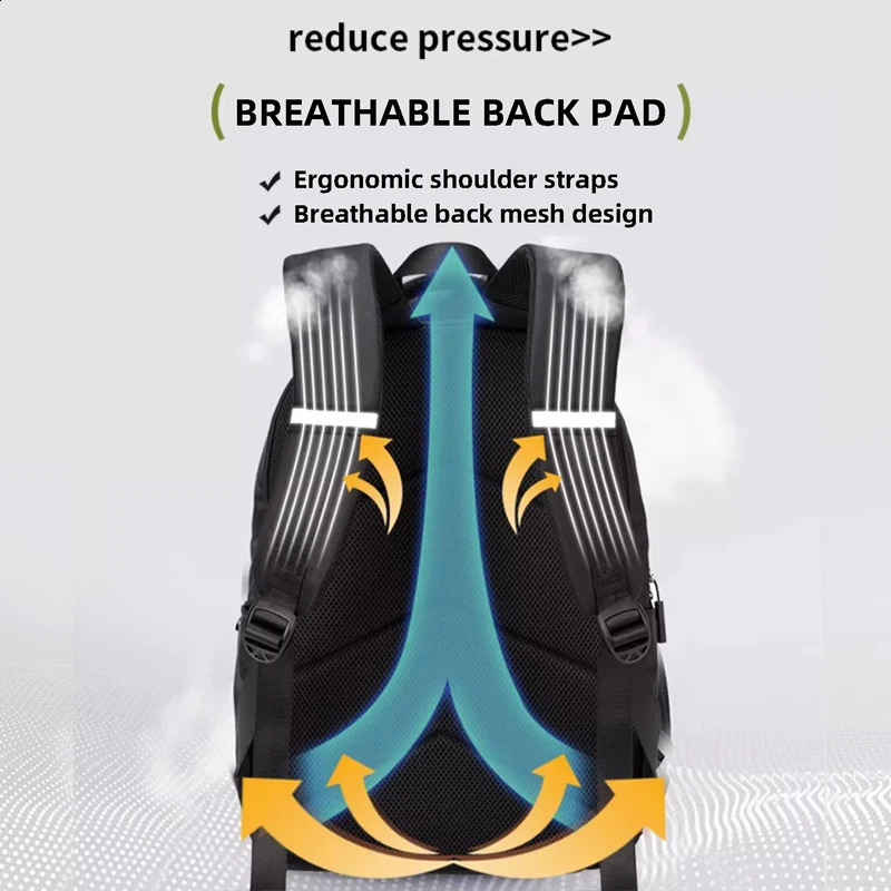 Waterproof School Backpack Female Fashion Laptop Bag for Women 15 Inch Airplane Travel Backpack Men Mochila Large Capacity 240813
