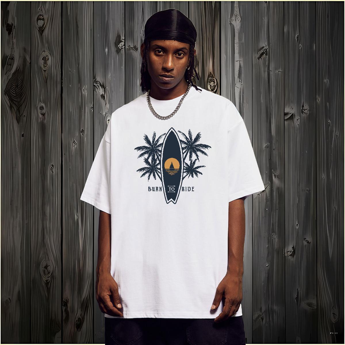 Man T Shirts 100% Cotton 230g sea Casual Breathable Short Sleeve Oversized Couples T Shirts Fashion Loose Tee Shirt