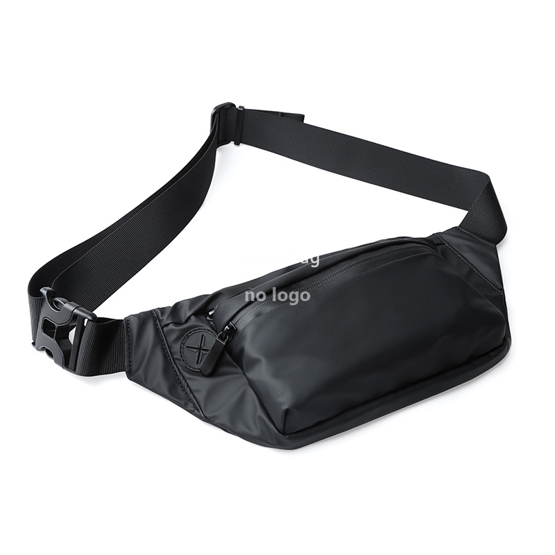 New high quality manufacturers promote men's single shoulder crossbody bag fashion brand travel bag zipper waterproof men's chest bag