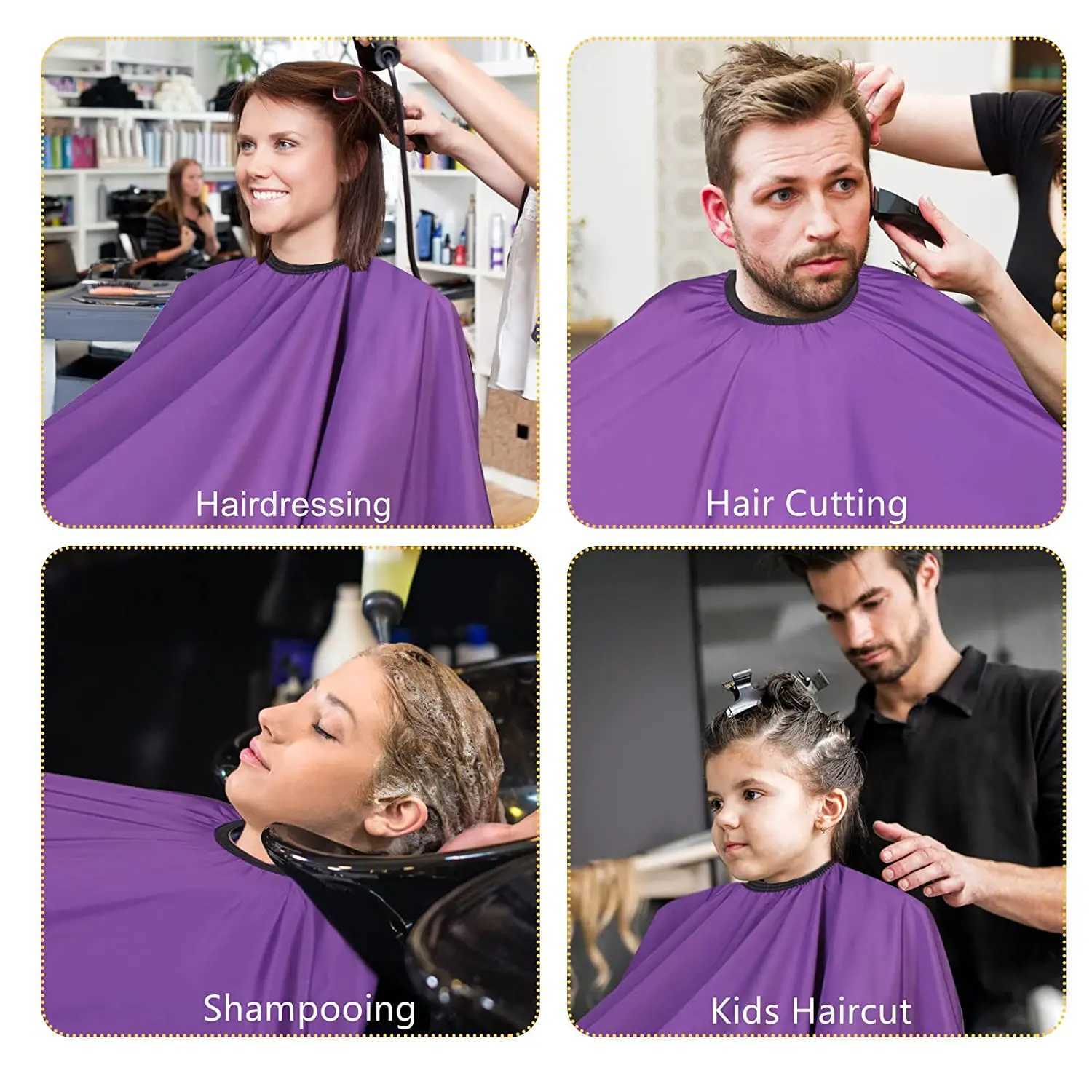 Professional hair salon nylon corner with closed button hair stylist styling corner neutral waterproof salon large hair clipper corner W240814