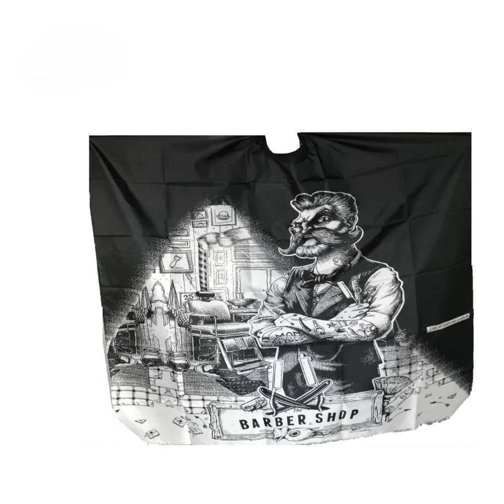 Best Selling 2023 Product Pattern Hair Clipper Waterproof Cloth Salon Barber Corner Barber Apron Hair Shawl Accessories W240814