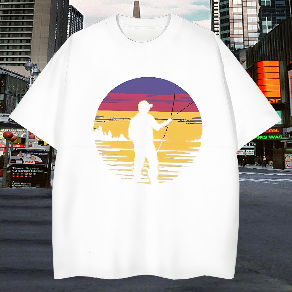 Men T Shirts 230g Cotton person Beach Short Sleeve O-Neck Oversized Tshirt for Man Woman Fashion Design Designer Clothes