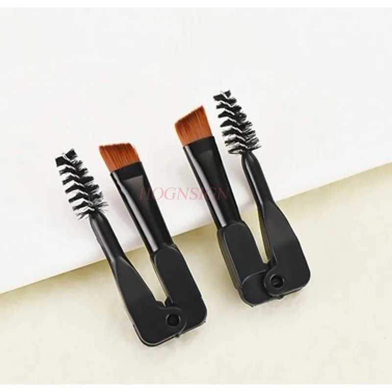 2 foldable dual head eye brushes portable inclined eye brush air cushion eye brush W240814