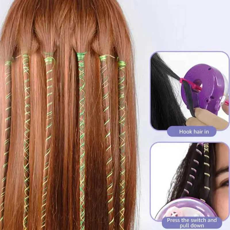 Electric Childrens Hair Weaving Kit DIY Automatic Hair Decoration Weaving Tool Set Fashion Salon Girls Hair W240814