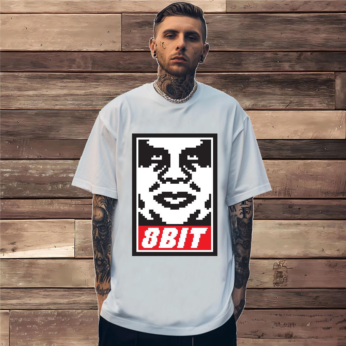 T shirt 230g 100% Cotton portrait Casual Beach Crew Neck Breathable Black White Tshirts Wholesale High Quality Tops Tees
