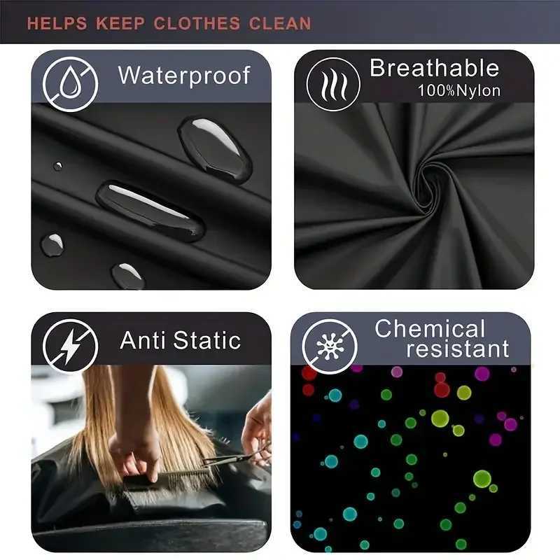 2/3 piece barber packaging set waterproof corner cutting with neck dust collector professional hair salon hair brush set W240814