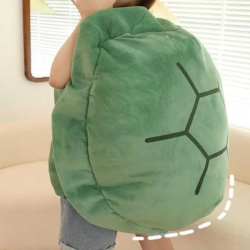80cm Turtle Shell Plush Blanket Soft Wearable Tortoise Sleeping Pillow Home Sofa Decoration Birthday Children Day Gift For Kids Y240815