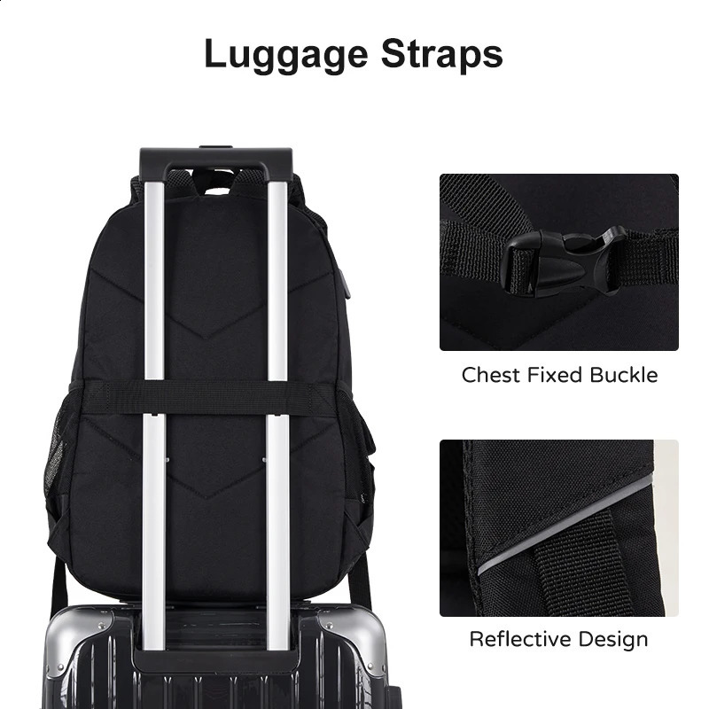 OIWAS Fashion Water Resistant Business Backpack For Men Travel Notebook Laptop Backpack Bags 15.6 inch Male Mochila For Teen 240813