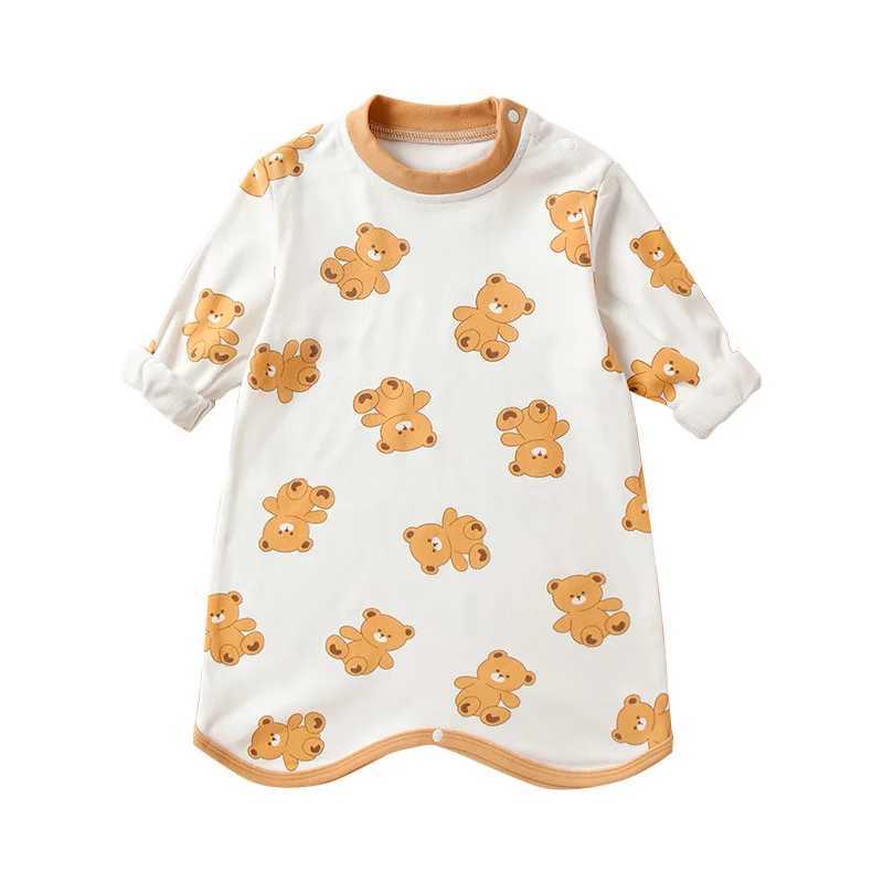 Spring Autumn Newborn Baby Sleep Sack Long Sleeve Homewear Cartoon Car Print Boy Girl Infant Toddler Sleep Bag Pajamas Robes Y240814