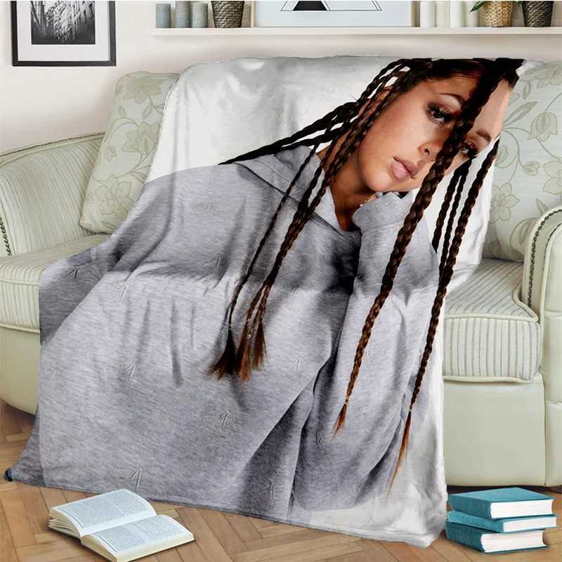 Beauty Plaid Eva Queen 3D Printing BlanketSoft Throw Blanket for Home Bedroom Bed Sofa Picnic Travel Office Cover Blanket Kids Y240815