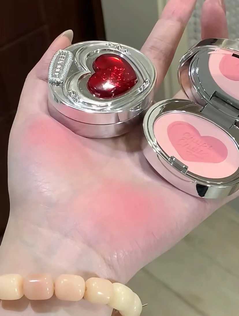 JOOCYEE Gem Sand Powder Blusher Love Sand Makeup Palette To Remove Rough Powder Blush Contour Face Matte Brighten Y240815