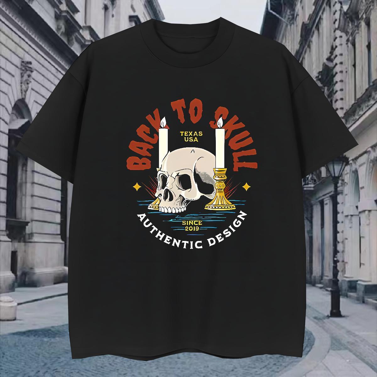 Free Shipping Mens T Shirts halloween Breathable Crew Neck Hip Hop DIY Printed 230g 100% Cotton Men Tops Tees 2024 Clothings
