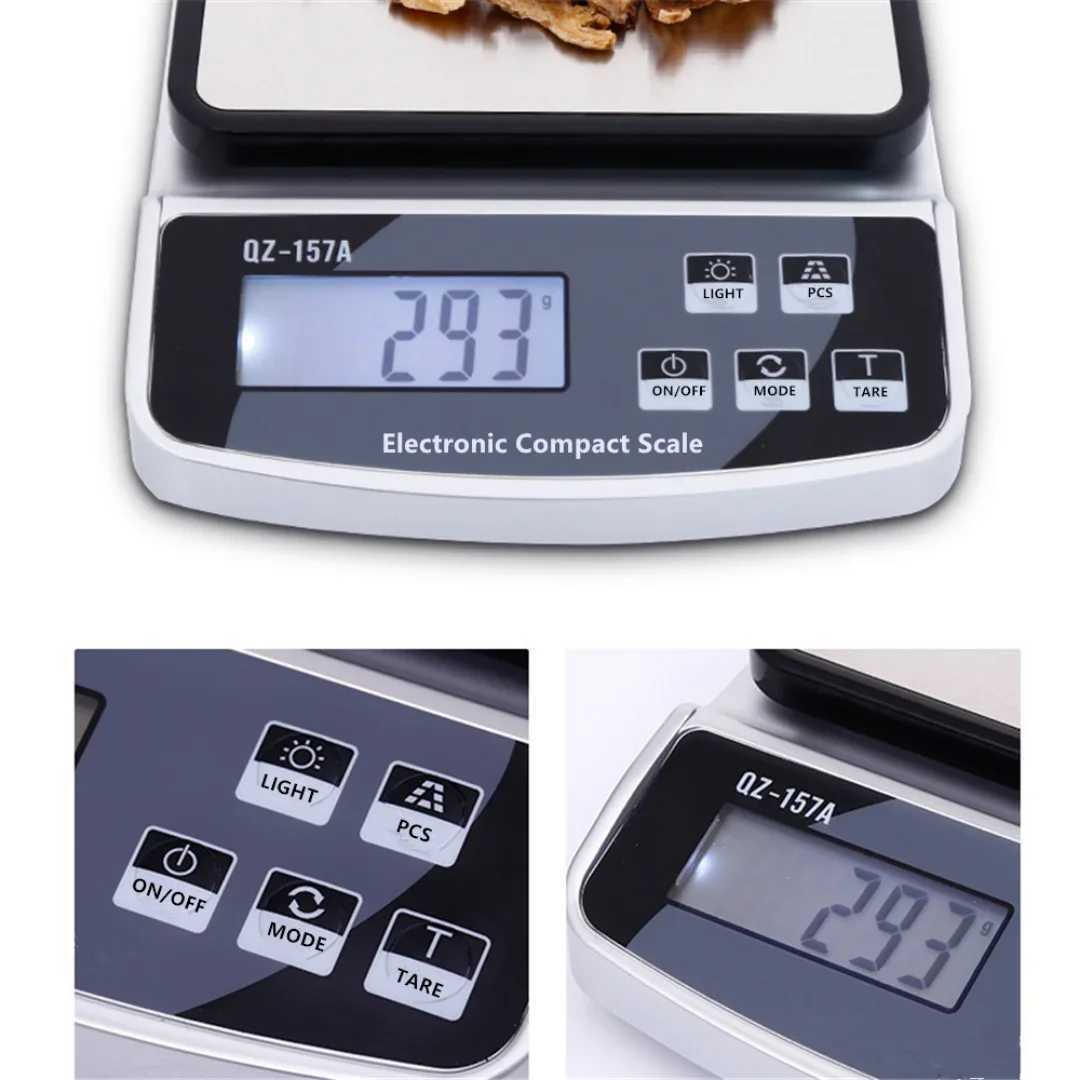 Kitchen Measuring Tools Electronic Scale 15/10/5/3KG Maximum Weight USB Charge Smart Digital Display Scale Precision InstrumentM240815
