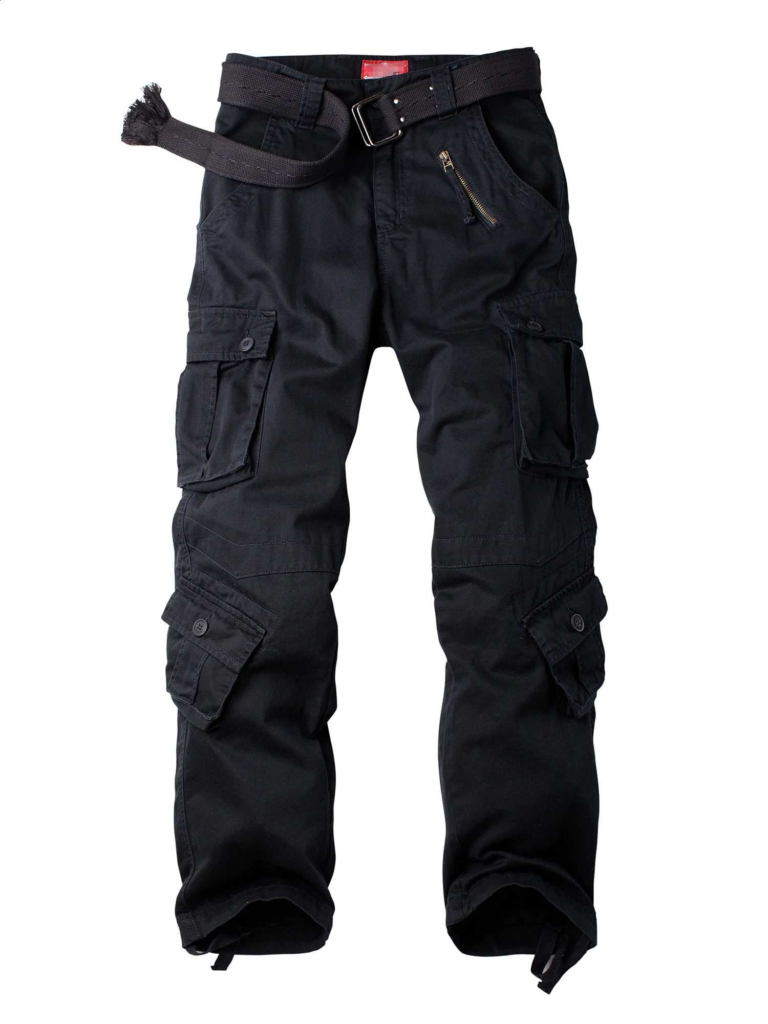 AKARMY Mens Casual Cargo Pants Military Army Camo Pants Combat Work Pants with 8 PocketsNo Belt 240812