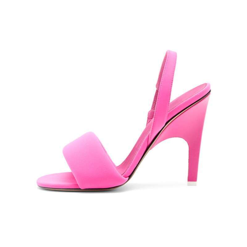 2024 Summer Slim High Heels, Straight Line With Fish Mouth, Open Toe Sandals, European And American Women's Fashion Shoes