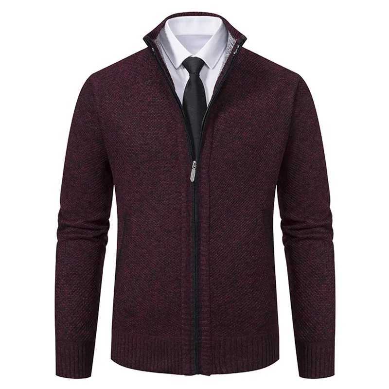 Vintage Knitted Cardigan Jackets for Men Winter Casual Long Sleeve Turn-down Collar Sweater Coats Autumn Fashion OuterwearXJ240814