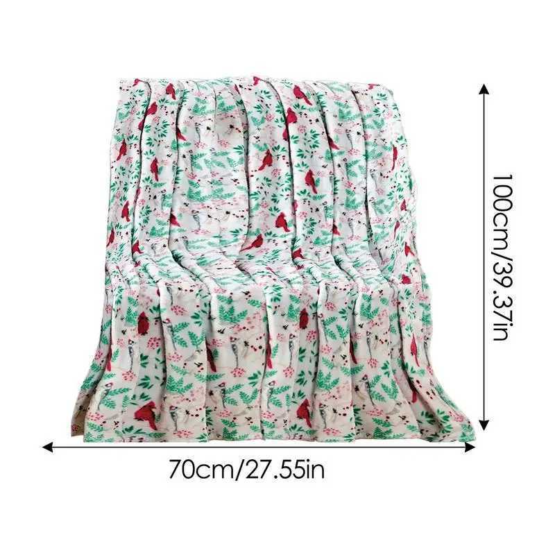 Christmas Blankets and Throws Double Sided Printed Cozy Fleece quilt Thanksgiving Gift Soft Elegant comforter Decorative Throws Y240815