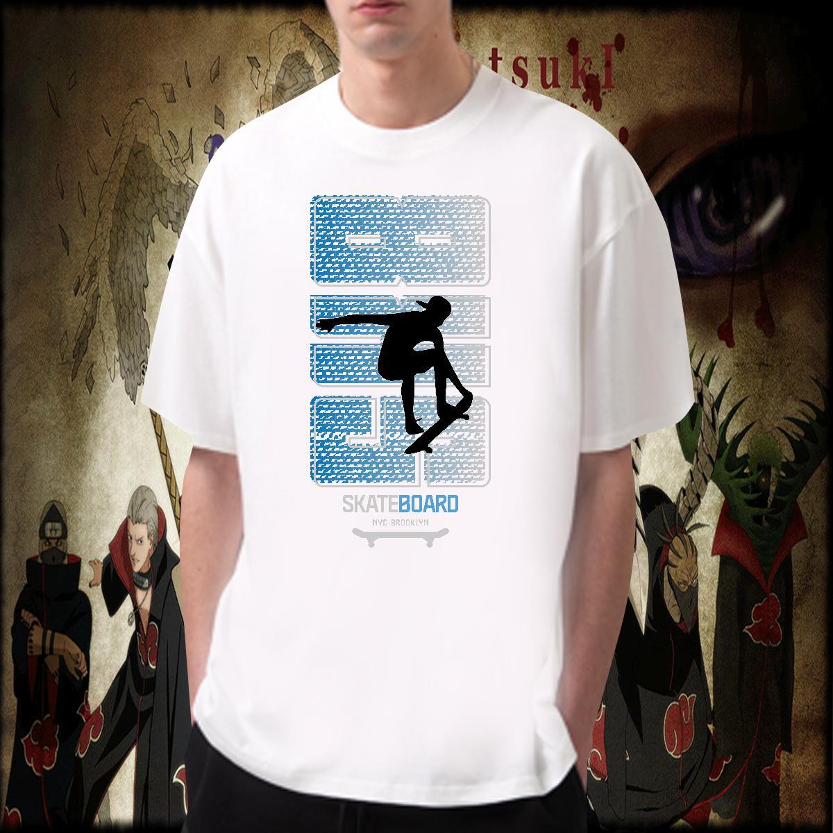Loose Fit portrait T shirt Anime Printing Street Men Clothes T-Shirt 230g Cotton Classic Casual Breathable Short Sleeve Custom Print Oversized Tshirts