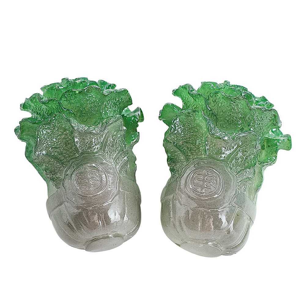Color Changeable Tea Pet Resin Cabbage Kung Fu Zisha Chinese Lucky Figurine Table Teaware Home Decor Accessories Tea Lover GiftXJ240814