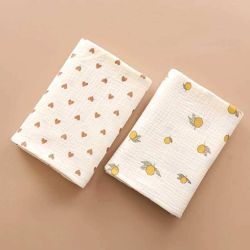 100X100cm Baby Receive Blanket for Newborn Cotton Muslin Swaddle Blanket Bedding Infant Bath Towel Baby Items Mother Kids Y240815