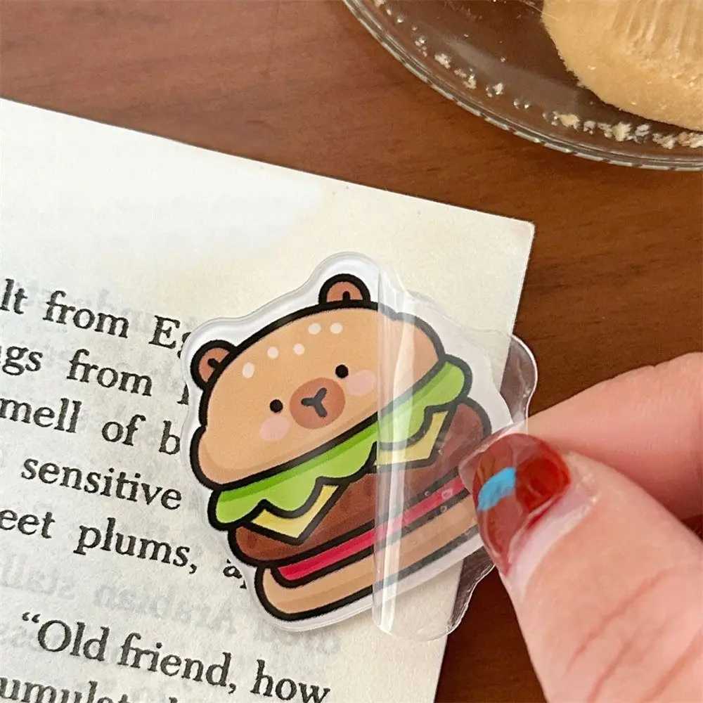 Exquisite Breastpin Burger Capybara Brooch Kapibara Cute Animal Badge Collar Kawaii Acrylic Capybara Pin Girl W240815