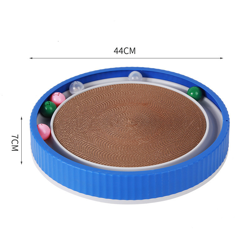 Glowing Bell Cat Plaything - Interactive Mint Spherical Toy with Circular Design & Textured Surface