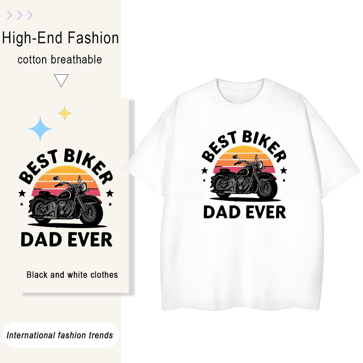 Loose Tshirts Street 230g 100% Cotton Oversized 3XL 4XL Breathable Crew Neck Motorcycle T-Shirts DIY Tee Shirt