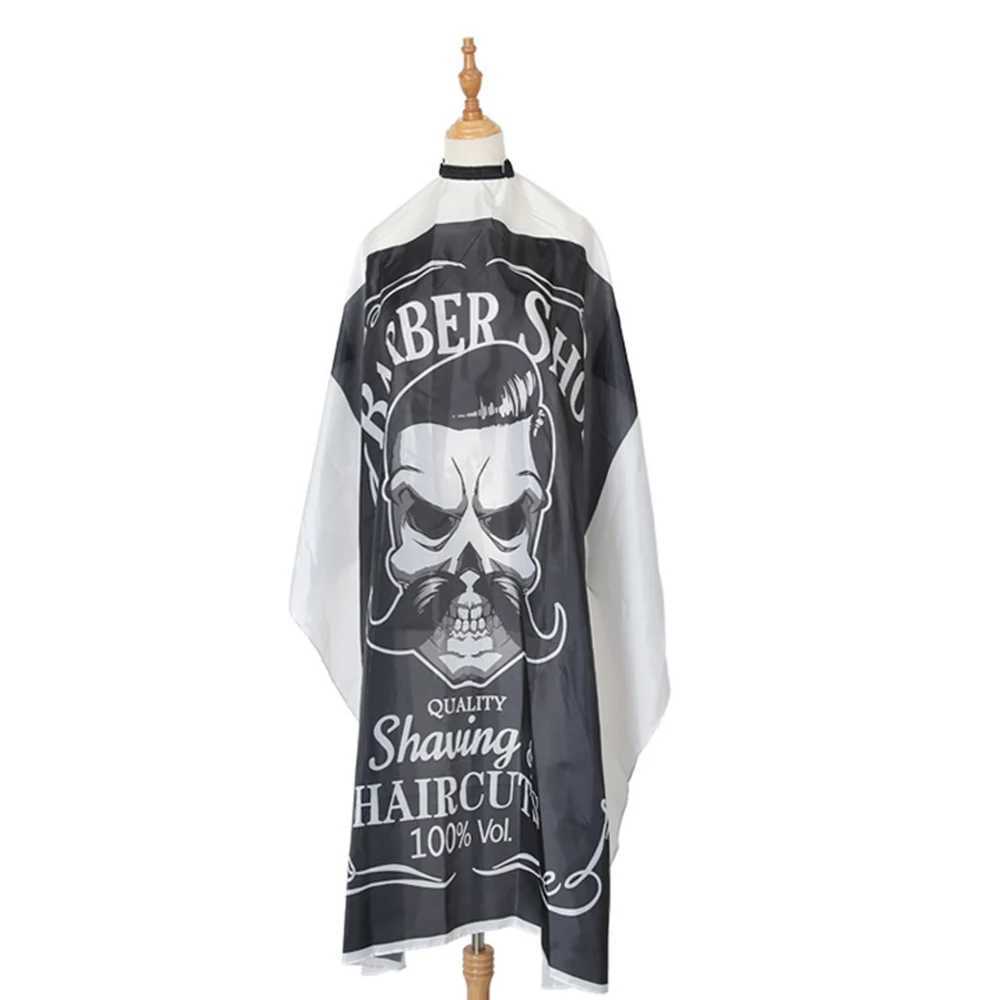Black white non-woven fabric cardigan hairstyle cardigan hairstyle cardigan waterproof hairdresser hairstyle cardigan hair dye cardigan styling fabric