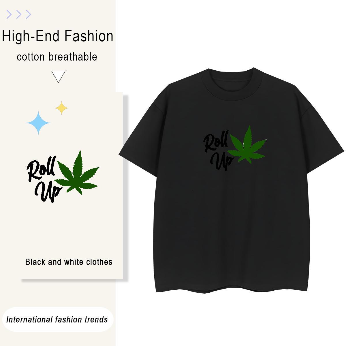 Cool Design Men Tees Street wear Hip Hop 230g Pure Cotton Plus Size Cartoon O-Neck Short Sleeve letter Mens T Shirts 2024 New Tops