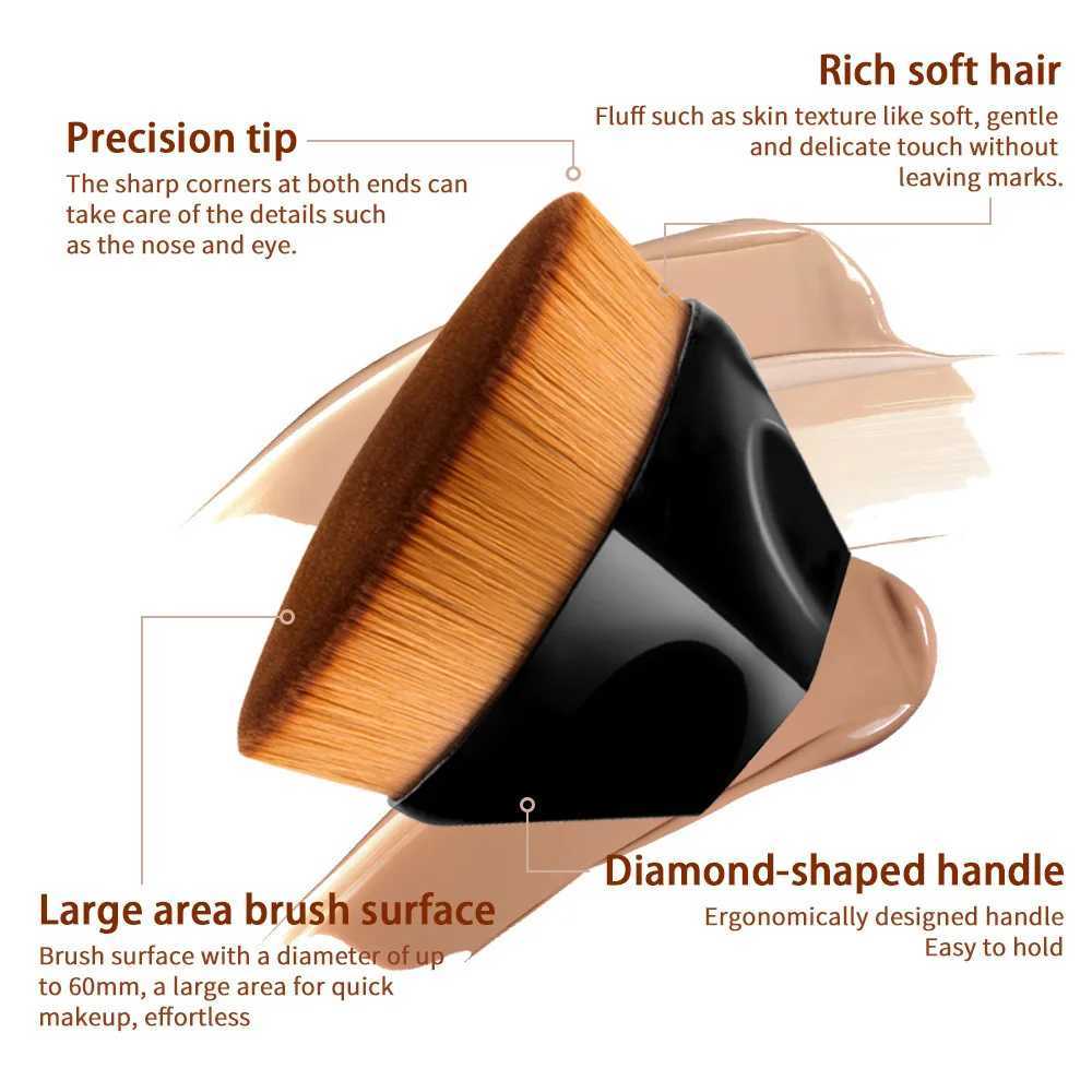 Magic Makeup Brush Liquid Base BB Cream No Trace Soft High Density Fiber Hair Easy to Carry for Girls Beauty Tools W240814