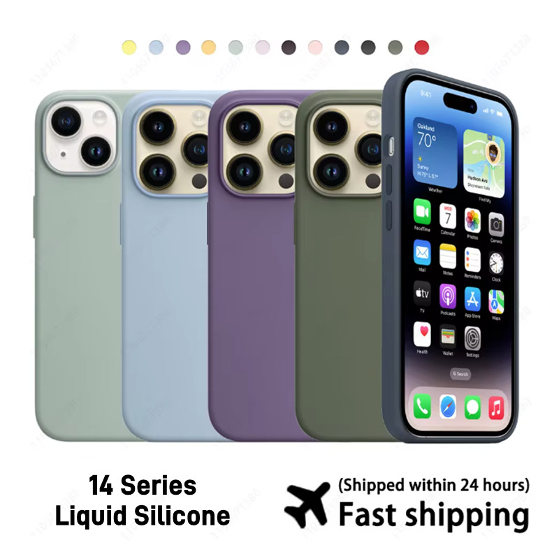 Magnetic case Phone case Magnetic Liquid Silicone Case For iphone 14 pro max 14pro 14 plus with Pop up animation designer phone case luxury cases With Retail Box